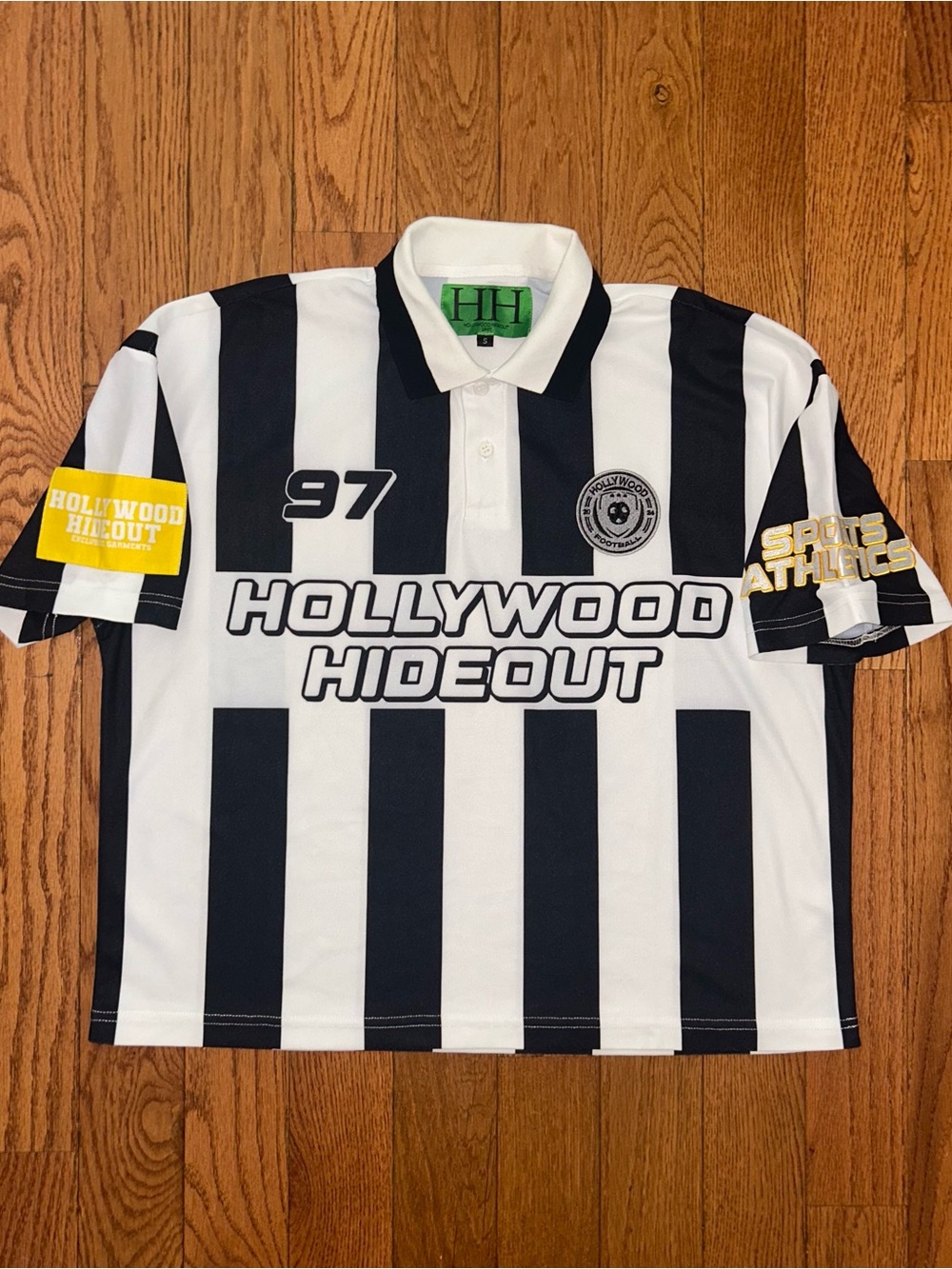 Hollywood Hideout Pinstripe Jersey Size Small